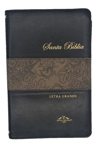 Imagen 1 de 3 de Biblia Antigua Version 1909 Letra Grande Imit. Piel Negro