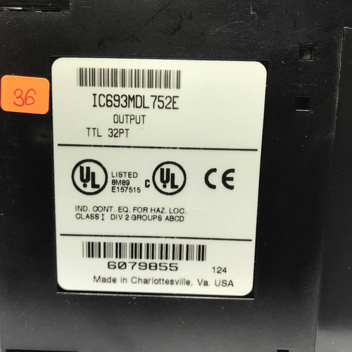 Ge Fanuc Ic693mdl752 Modulo De Salidas Ic693mdl752e 36 (Usado)