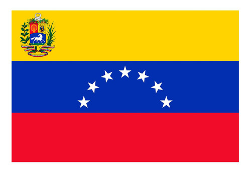 Vinilo 20x30cm Bandera De Venezuela Pais Latinoamerica M4