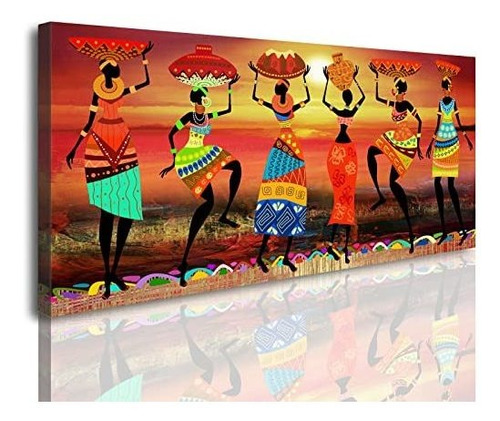 Mujeres Africanas Bailando Murales Arte - Banmu Art - Yychs