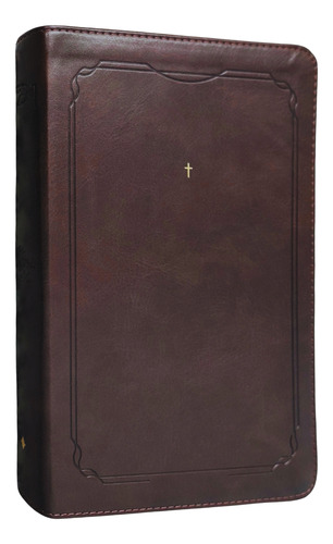 Biblia Sagrada The Purpose Book Século 21 Couro Soft Marrom Cruz