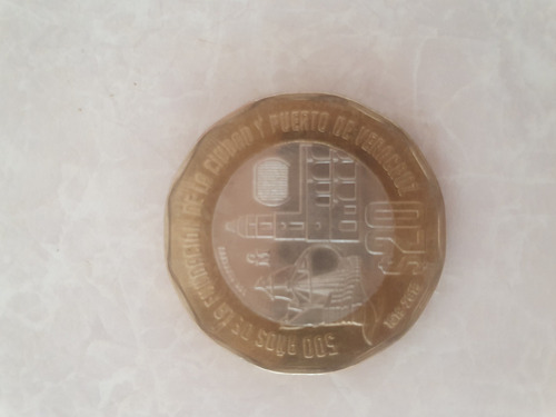 Moneda 20 Pesos Conmemoración 500 Años De Veracruz