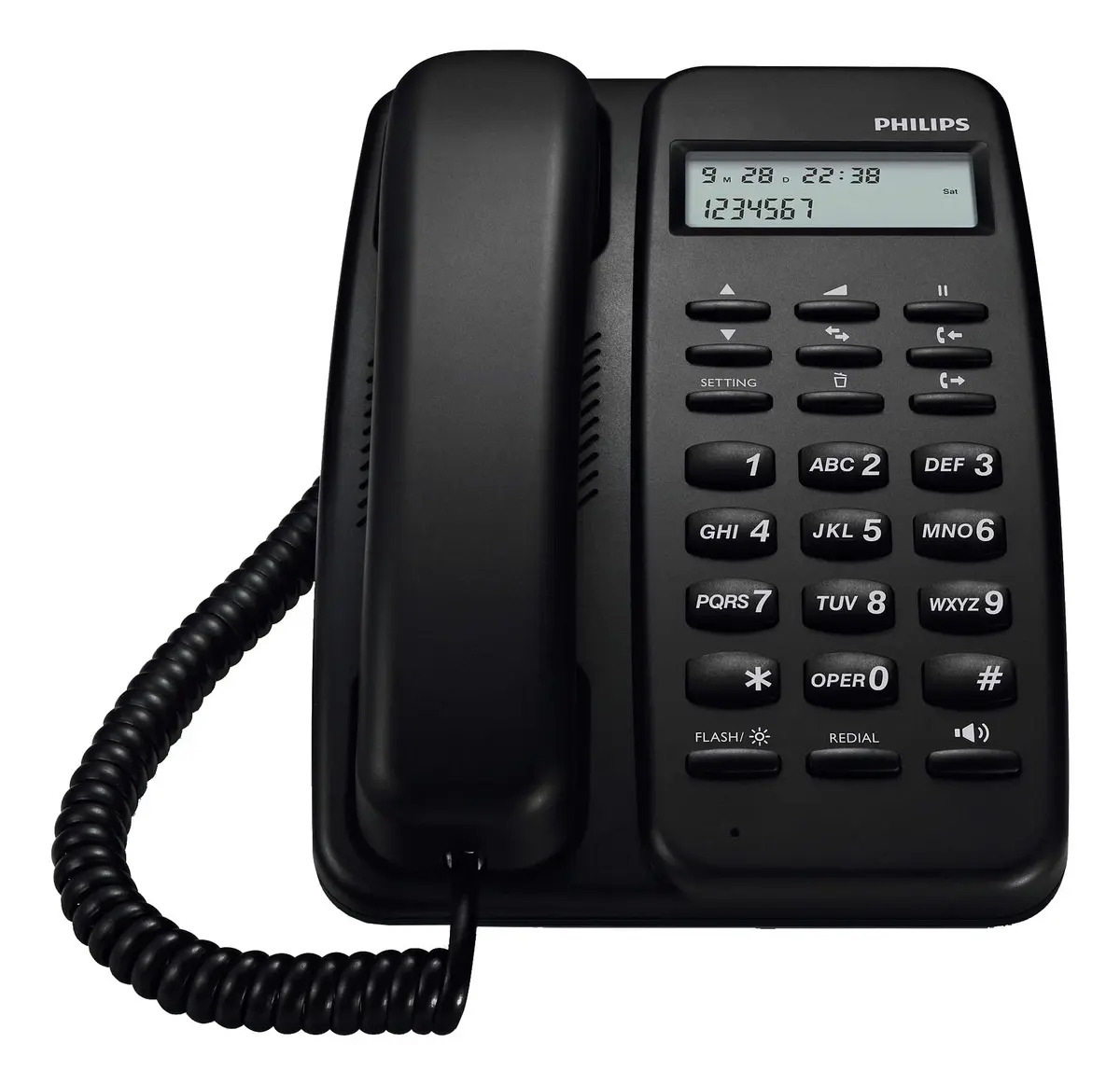 Teléfono Fijo Philips Crd150b/77 Gris