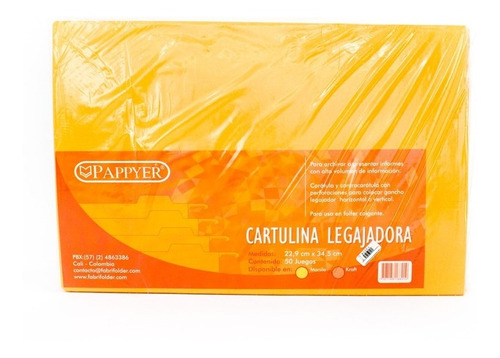 Cartulina Legajadora X 100 Fabrifolder