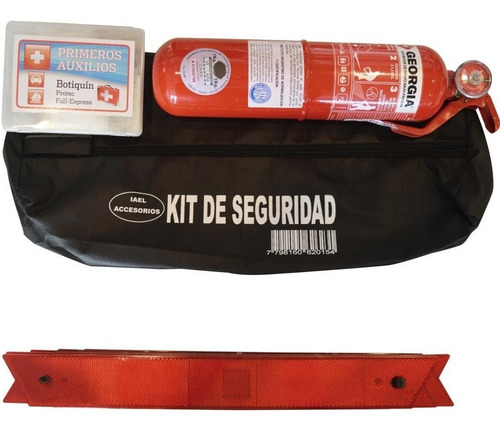 Imagen 1 de 7 de Kit De Seguridad Bolso Con Matafuego Reglamentario