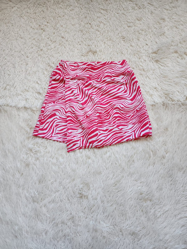 Falda Short Mujer Diseño Cebra