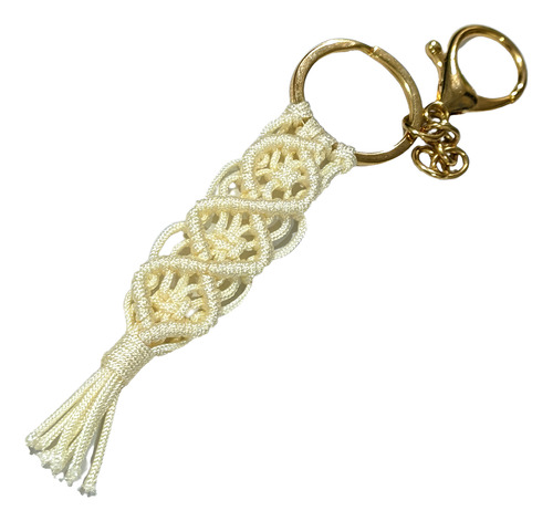 Llavero Tejido En Macramé Artesanal