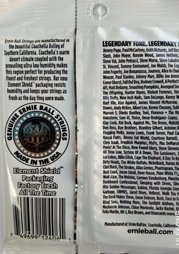 Ernie Ball Guitarra Clásica Encordado Usa Nylon Strings