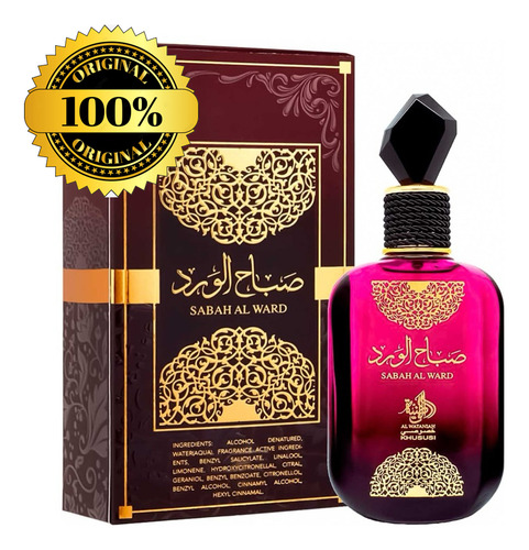 Perfume Árabe Feminino Al Wataniah Sabah Al Ward Eau 100ml