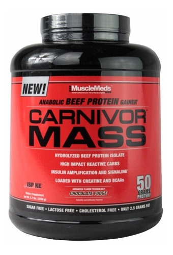 Carnivor Mass Musclemeds  6 Lbs Envio Gratis