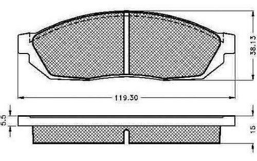 Pastilla De Freno Daewoo Damas 90/94 Delantera