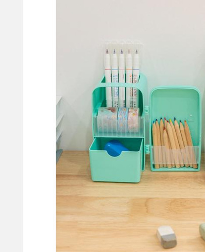 Lápiz Organizador De Escritorio Pequeño Con Soporte Para Bol