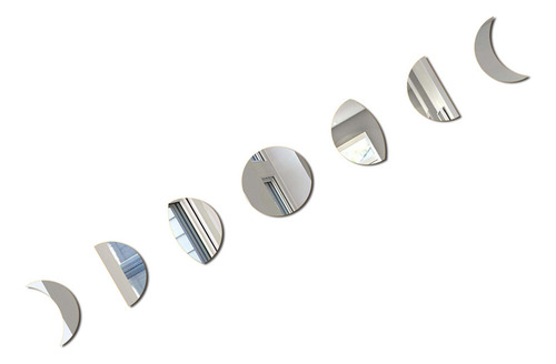 Juego De Pared Con Espejo Acrílico Con Fase Lunar, Decoració