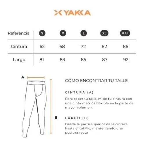 Imagen 3 de 3 de Calza Térmica Yakka Primera Piel- Allmotors Online-