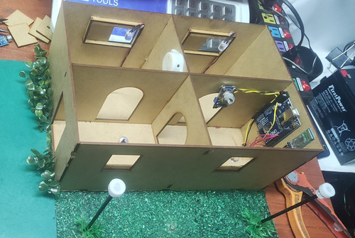 Maqueta Casa Domotica Arduino, Proyectos Electronicos