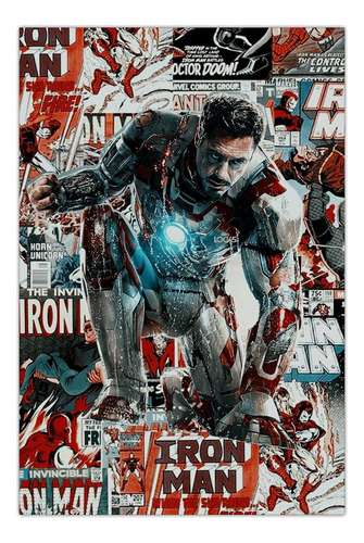 Quadro A3 Em Mdf Iron Man 001