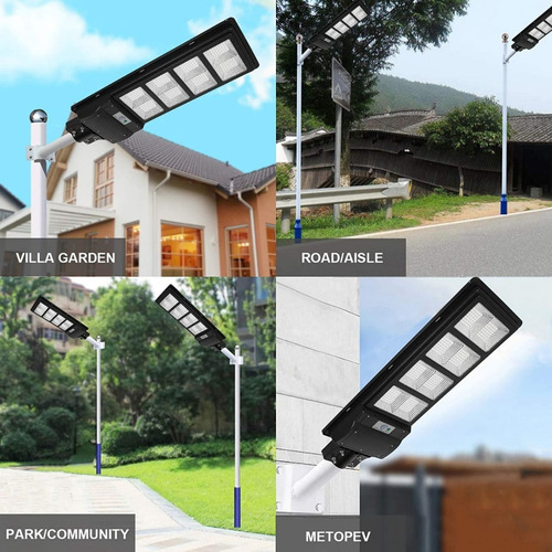 Imagen 5 de 9 de Lámpara Led Solar 400w Luminaria Suburbana Alumbrado Publico