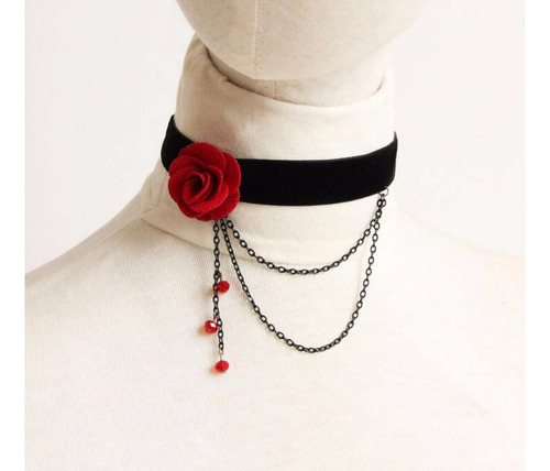 Collar Gargantilla De Moda Para Mujer Terciopelo Listones