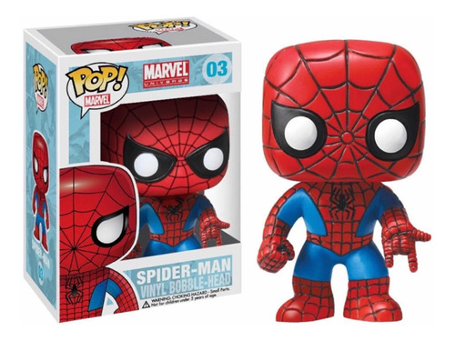 Spiderman Clasico Hombre Araña Marvel Funko Pop! #03, Dculto
