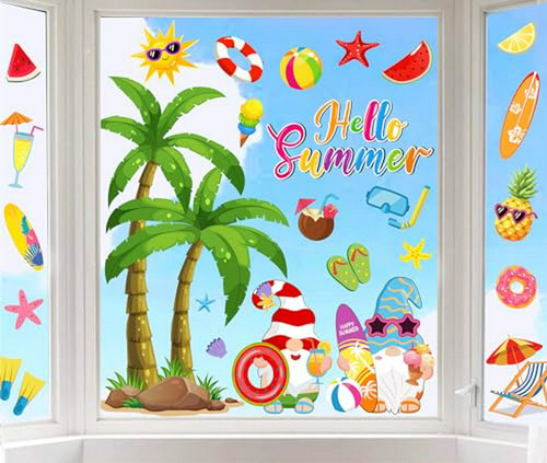 Adornos De Ventana Verano Hello Summer