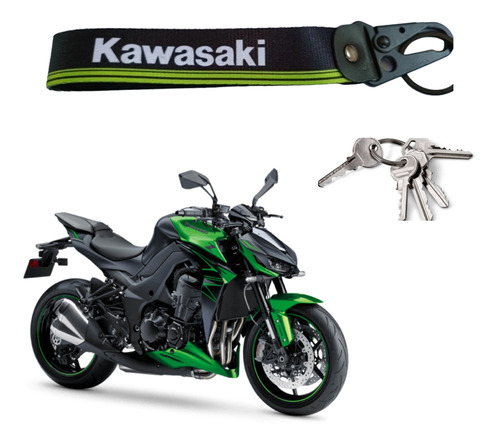 Llavero Cinta Kawasaki Logo Zx6 Ninja 300 250 400 Z800 900 