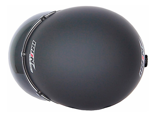 Imagen 4 de 7 de Casco Abieto 3/4 Iron Racing Chopper Negro Mate Lente Humo