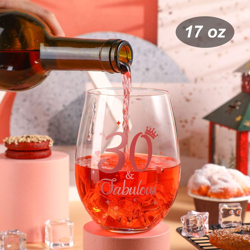 Copa De Vino Sin Tallo, Copa De Vino De Color Oro Rosa, Rega