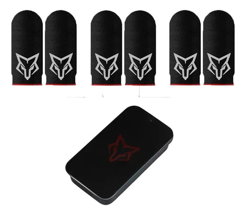  dedales Gamer Fundas Para Dedos Sarafox V6 + Caja