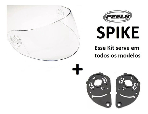 Kit Viseira Cristal * Reparo Peels Spike Original