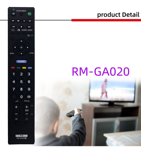 Control Remoto Rm-ga020 Reemplazado Para Lcd -40nx520