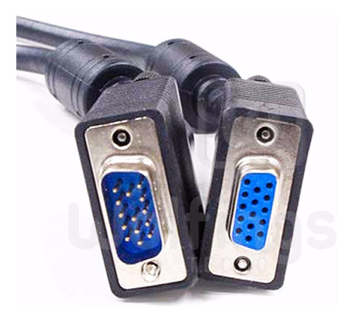 Imagen 1 de 6 de Cable Vga 3 Metros Hembra - Macho 15 Pin Monitor Y Pantalla