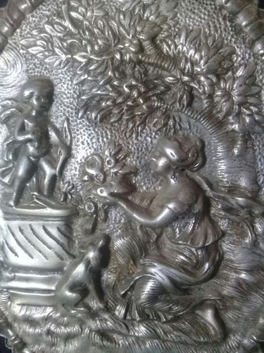 Icono De Fundición Con Marco Baño De Oro 24k Para Decoración (Usado)