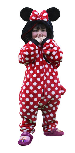 Imagem 1 de 4 de Macacão Pijama Kigurimi Inf. Minnie 3 A 4 Anos Zc 10071138