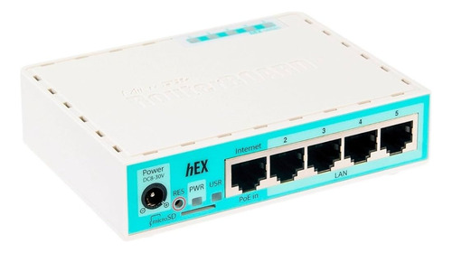 Roteador - Mikrotik Routerboard - Branco - Rb 750 Gr3 Hex