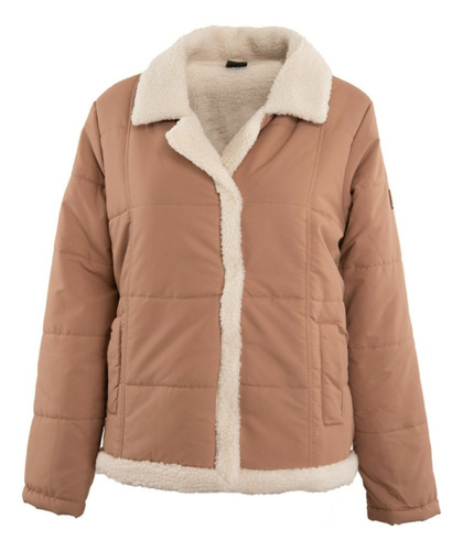 Reef ~ Chaqueta Puff Sherpa, Color Cafe