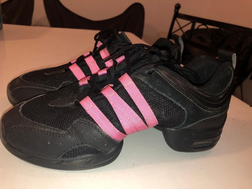 Zapatillas De Danza Jazz Sansha Tutto Nero Con Rosa 39/9m