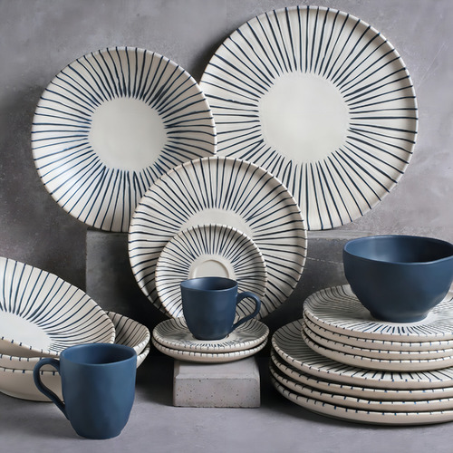 Pratos De Sobremesa Bio Stoneware Elemento Porto Brasil 6 Pç