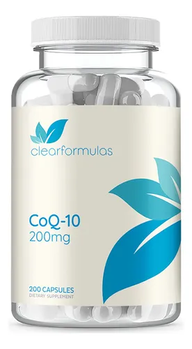Suplemento Clear Formulas Coq10 200 Mg 200 Cápsulas
