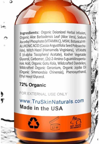 Sérum De Vitamina C / Con Ácido Hialurónico Y Vitamina E