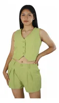 Comprar Conjunto Sastre Verde Limón Prada Para Mujer Tallas