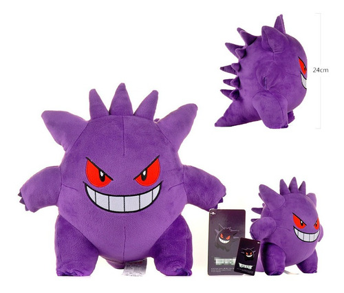 Muñeco De Peluche De Dibujos Animados Pokemon Gengar 24cm