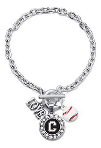 Ra De Dije - - Silver Circle Charm Toggle Bracelet With Cub