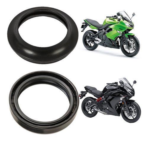 Kit Retentor + Guarda Pó Bengala Kawasaki Ninja 650r 650 R