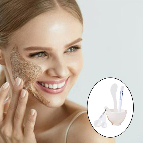 ' Mascarilla Facial Juego De Tazones Para Mezclar Kit Blanco