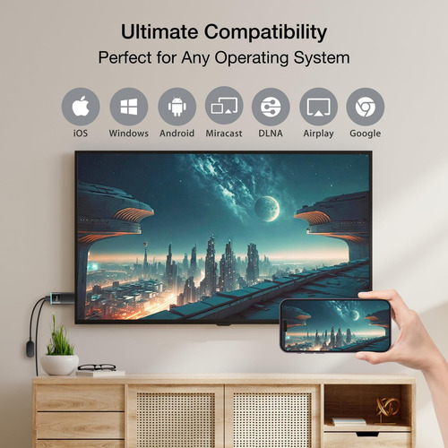 Receptor De Pantalla Inalámbrico Ezcast 2, La Transmisión