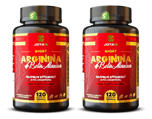 L-arginina + Alanina 240 Comp 1000mg No2 Oxido Nitrico