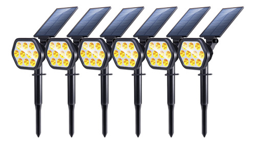 Luces Solares Led Exteriores Impermeables Para Paisaje 6 Uni