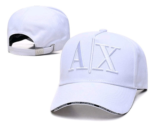 Gorra  Jockey Visera Curva Ax White