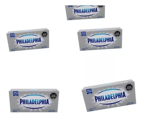 Queso Crema Philadelphia Original 180g 5pzas