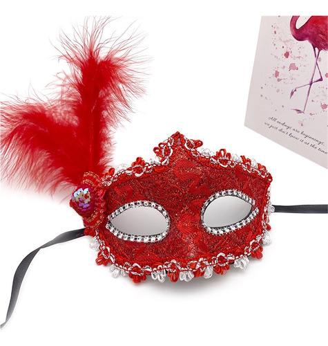 Compra Una Y Consigue Dos Máscaras De Princesa Con Plumas Y